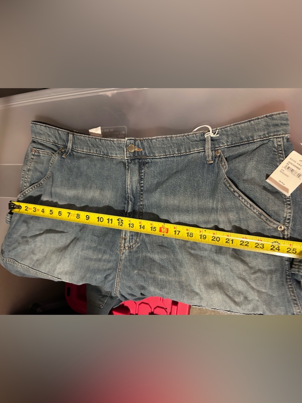 Good American Good Ease Relaxed Utility Jeans NWT Size 20 Plus 34” Inseam tall - Picture 9 of 11